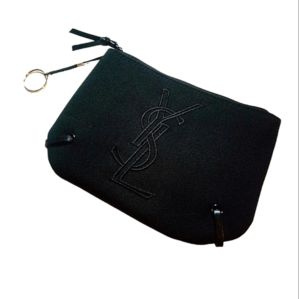 YSL Essentials Pochette & Keyring Holder in Black. Brand New.